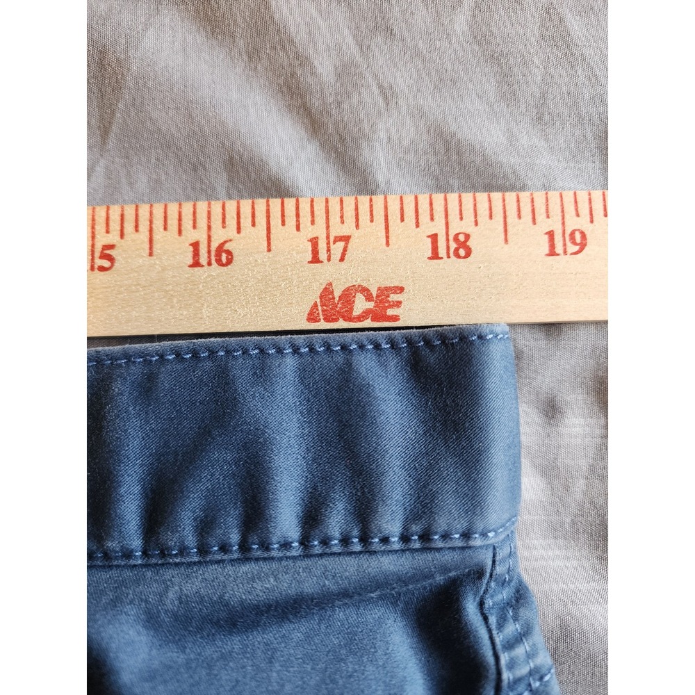 Hiltl Seth Blue Marzotto Super 100s Cotton Blend Trousers Mens 35/32 Chino Pants - Picture 7 of 10